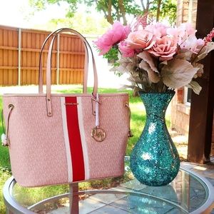 30%off-MK Jet set travel LG drawstring leathr tote